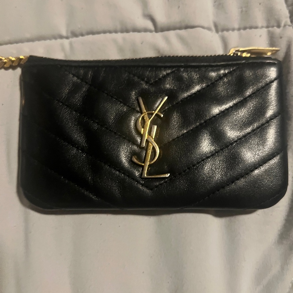 Saint Laurent
Monogram Quilted Leather Key Pouch